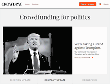 Tablet Screenshot of crowdpac.com